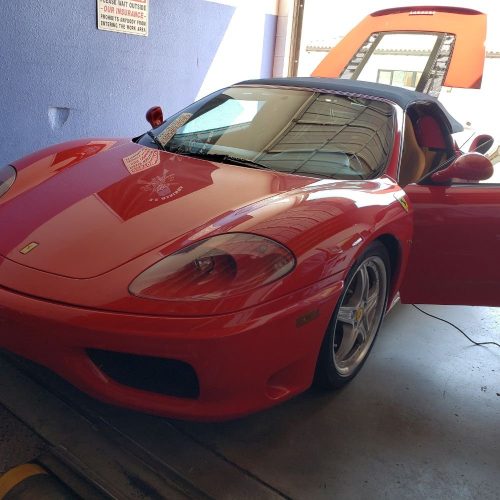 Smog Check on Ferrari in Temecula California